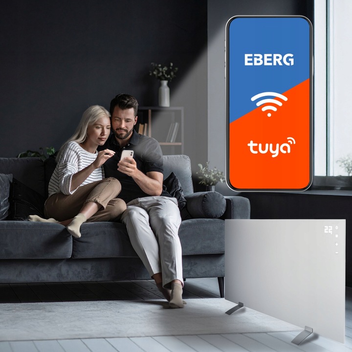Grzejnik promiennik na podczerwień panel elektryczny EBERG 720W IR WiFi ECO