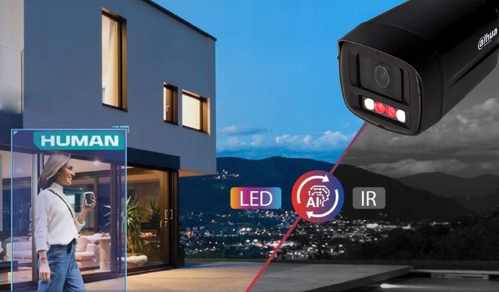 Nowoczesny Zestaw Monitoringu IP Dahua z 6 Kamerami 4Mpx