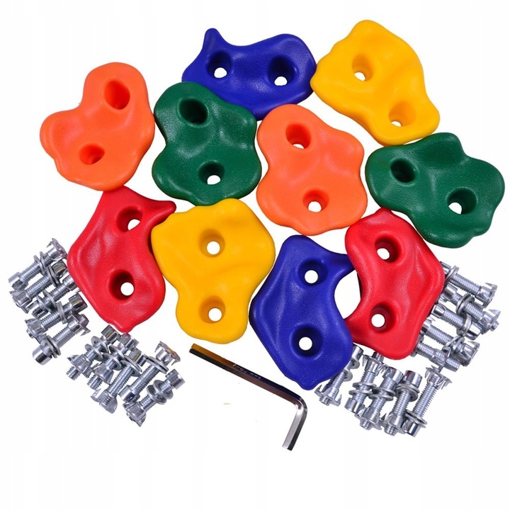 UCHWYTY KAMIENIE DO WSPINACZKI OGRODU DOMU WSPINACZKOWE ZESTAW ŚRUBY