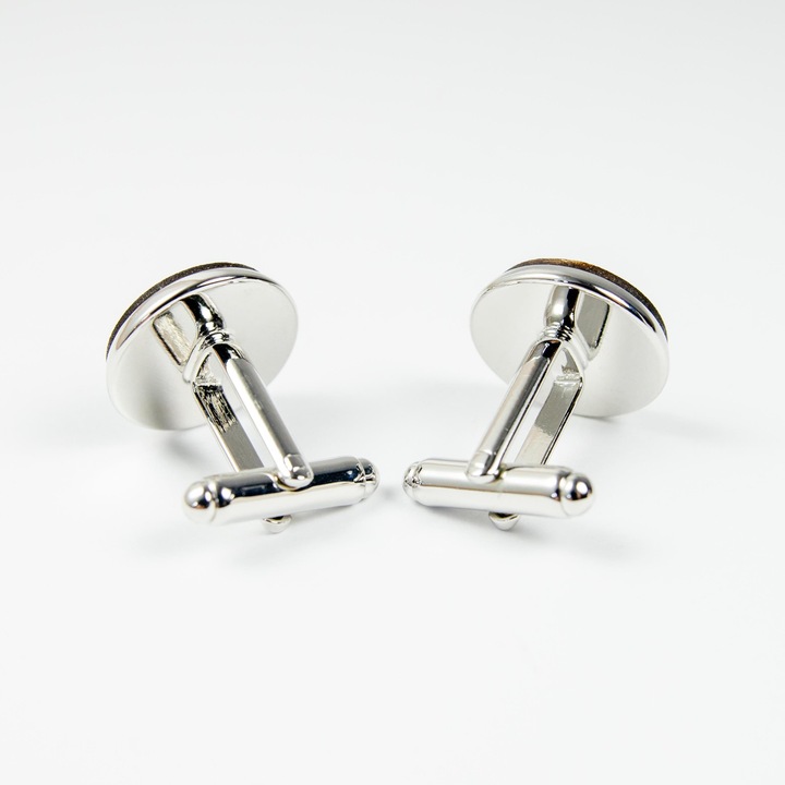 SPINKI DO MANKIETÓW Z GRAWEREM PAN MŁODY + PUDEŁKO - DREWNIANE