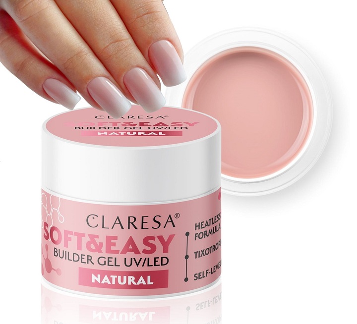 CLARESA Żel SOFT&EASY BUILDER GEL NATURAL 90G