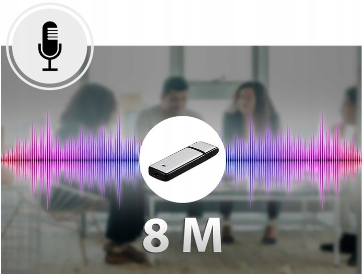 MINI DYKTAFON SZPIEGOWSKI PODSŁUCH PENDRIVE DYSKRETNY REJESTRATOR USB