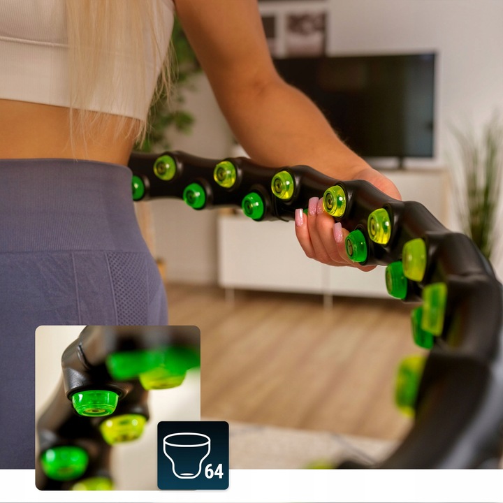 Hula hop z kulkami odchudzające wyszczuplające z magnetycznymi