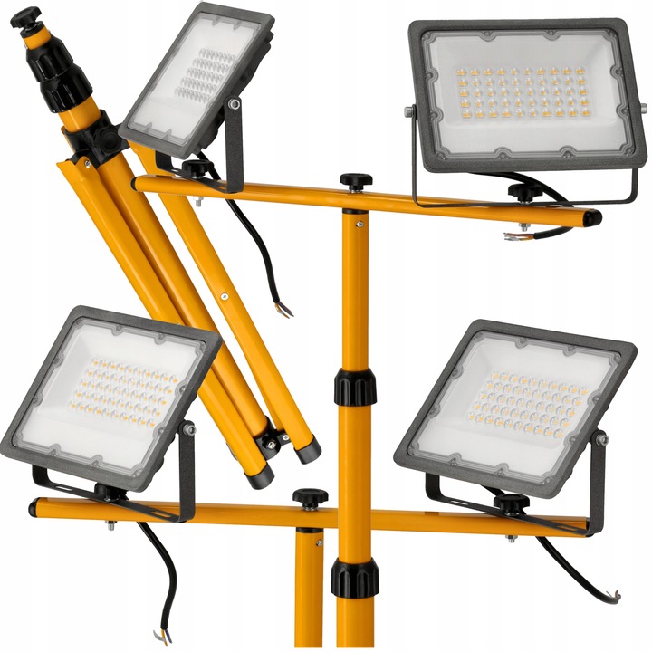 2x Halogen LED Naświetlacz Reflektor 50W IP65 PREMIUM + Statyw