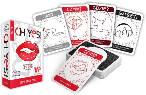 GRA DLA PAR wyzwania dla par OH YES! RED erotyczna PREZENT na Walentynki