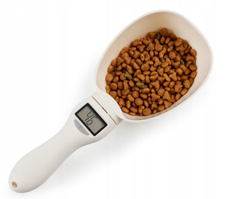 Miarka kuchenna z Wagą do karmy łyżka przenośna do 800g + Baterie