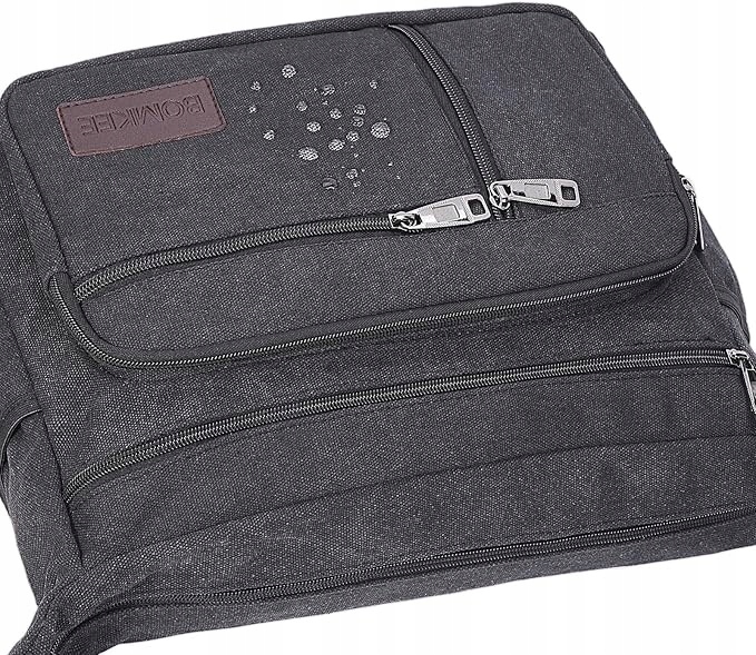 TORBA MĘSKA CZARNA POJEMNA Do Pracy Śniadaniowa Na Ramię Mocna