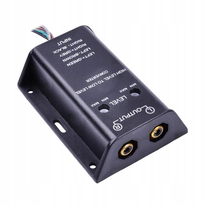 KONWERTER POZIOMU SYGNAŁU AUDIO RCA HIGH LOW