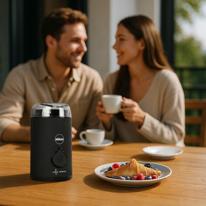 Elektryczny młynek do kawy MK90C beano Eldom czarny matowy 60g