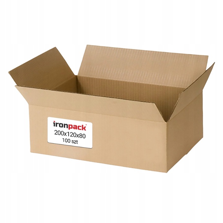 MAŁY KARTON Pudełko 200x120x80 Paczkomat GABARYT A 100szt