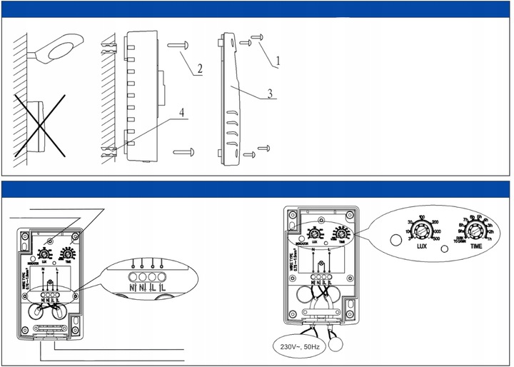 CZUJNIK ZMIERZCHU AUTOMAT ZMIERZCHOWY ZEWNĘTRZNY
