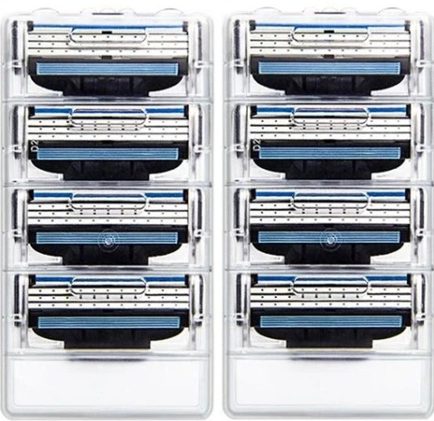 8x ORYGINAŁ WKŁADY OSTRZA DO MASZYNKI GILLETTE MACH3 MACH 3 NOŻYKI GOLENIA