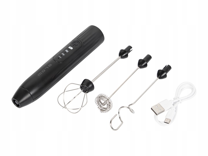 SPIENIACZ DO MLEKA KAWY MINI MIKSER ELEKTRYCZNY RĘCZNY UBIJAK 3w1 USB