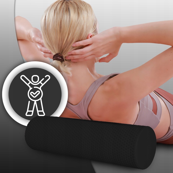 ROLLER DO MASAŻU ĆWICZEŃ ROLER CROSSFIT DUŻY 45,5x15,5CM WAŁEK