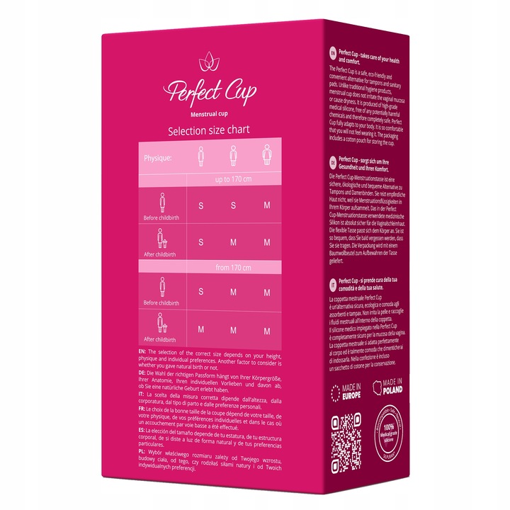 Kubeczek Menstruacyjny - Perfect Cup - Róż [L]