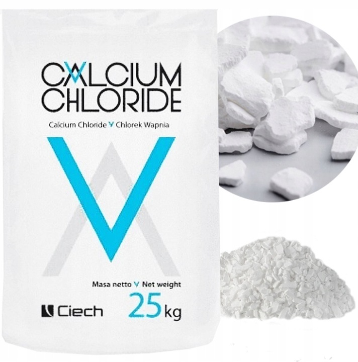 CHLOREK WAPNIA CIECH QEMETICA 25KG DO ODMRAŻANIA I USUWANIA ŚNIEGU