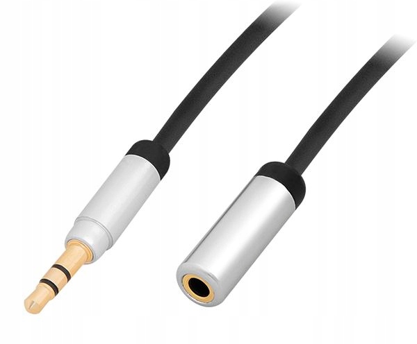 KABEL PRZEWÓD PRZEDŁUŻACZ PREMIUM AUX 3.5 MM MINI JACK AUDIO 5 M MIEDŹ
