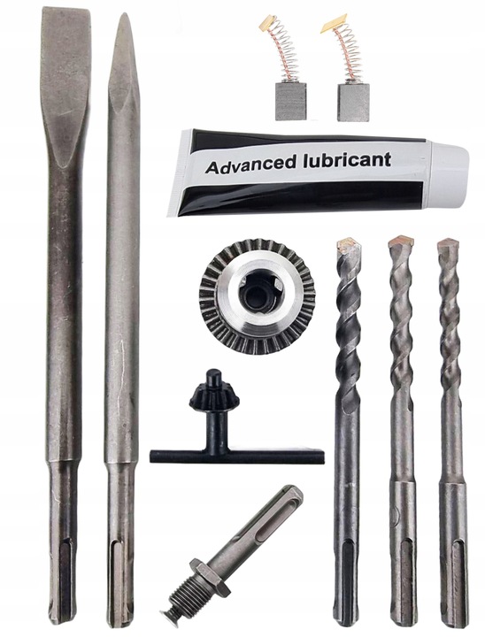 MŁOT UDAROWY MŁOTOWIERTARKA UDAR SDS+ ZESTAW 3350w 6J + DŁUTA WIERTŁA