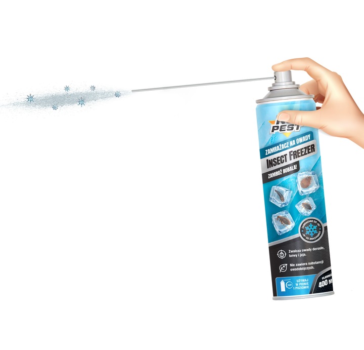 ŚRODEK PREPARAT NA PLUSKWY JAJA PLUSKIEW WSZY RYBIKI ZAMRAŻACZ NO PEST