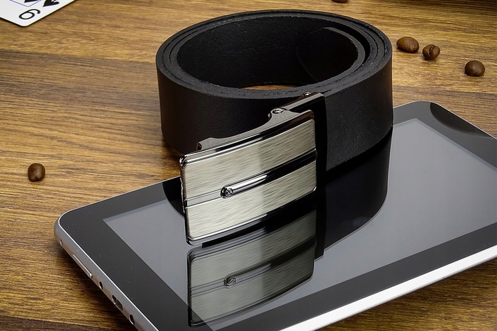 Klasyczny Czarny Męski pasek SKÓRZANY CZARNY 120cm