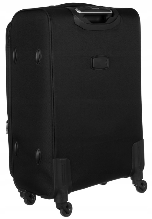 Walizka podróżna na kółkach miękka z kieszeniami średnia pojemna