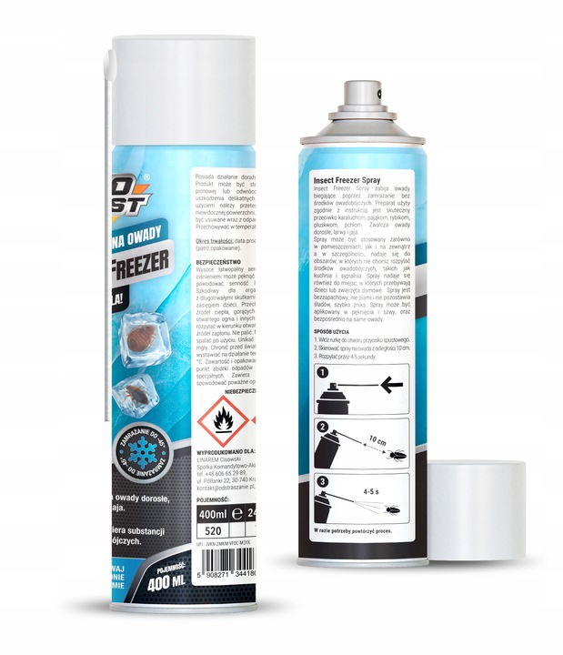 ŚRODEK PREPARAT NA PLUSKWY JAJA PLUSKIEW WSZY RYBIKI ZAMRAŻACZ NO PEST