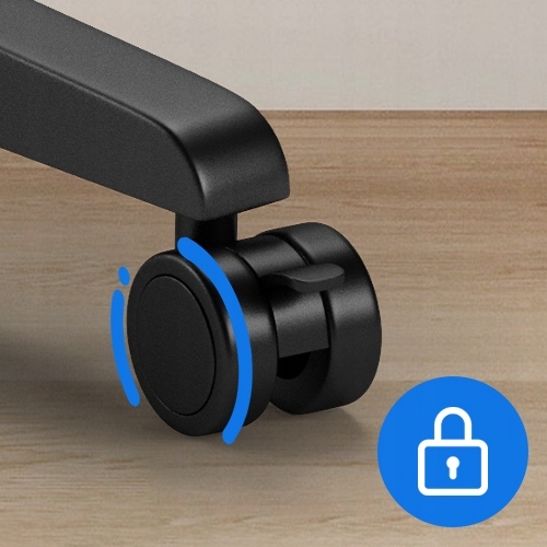 Biurko Mobilne Regulowane Składane Stolik Pod Laptopa Kółka 70x52cm