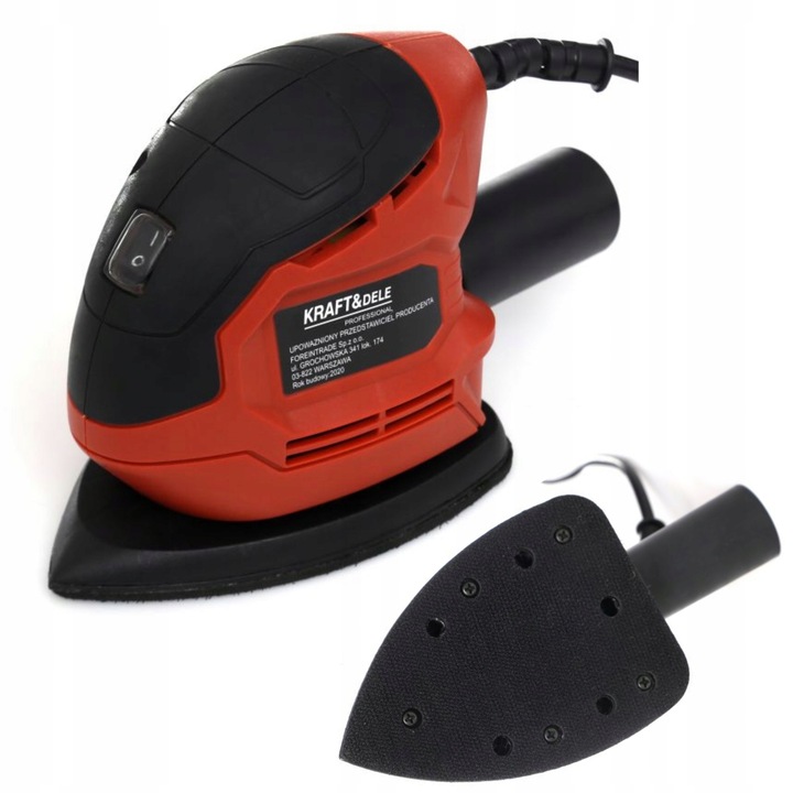 SZLIFIERKA MIMOŚRODOWA WIELOFUNKCYJNA POLERKA DELTA DO GIPSU DREWNA 900W