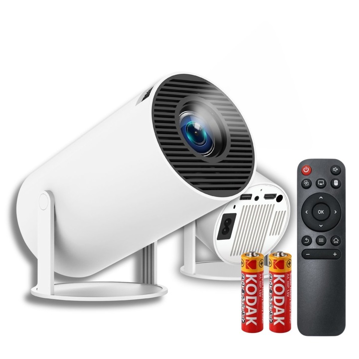 Rzutnik Projektor WiFi Pilot Android TV 130 cali 4K FULL HD HY300 PRO