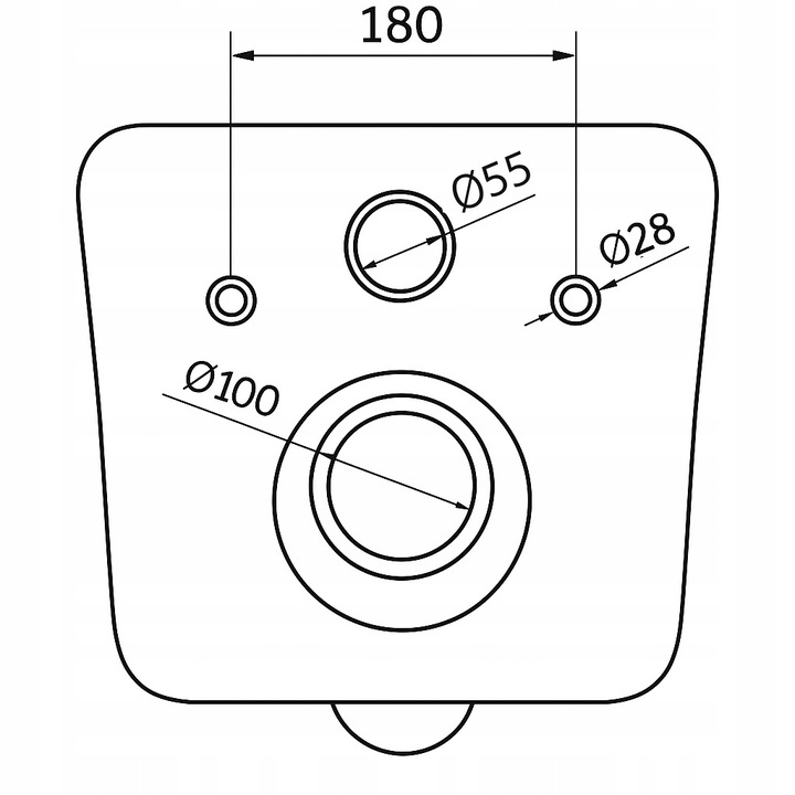 Miska WC wisząca bezkołnierzowa TAVIRA z deską wolnooopadającą Biała