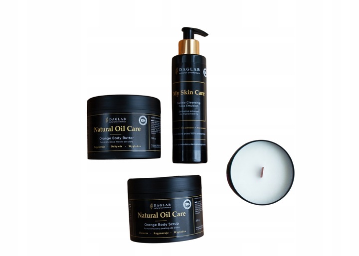 Masło+peeling +emulsja+świeca