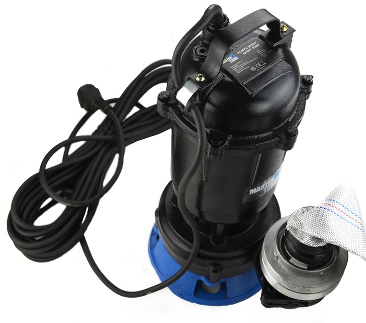 POMPA DO WODY Z WĘŻEM CZYSTEJ BRUDNEJ SZAMBA SCIEKÓW Z ROZDRABNIACZEM