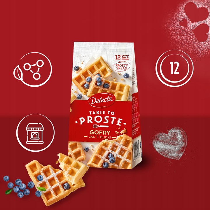 Gofry jak z budki Delecta 3x340g Takie to proste ciasto w proszku