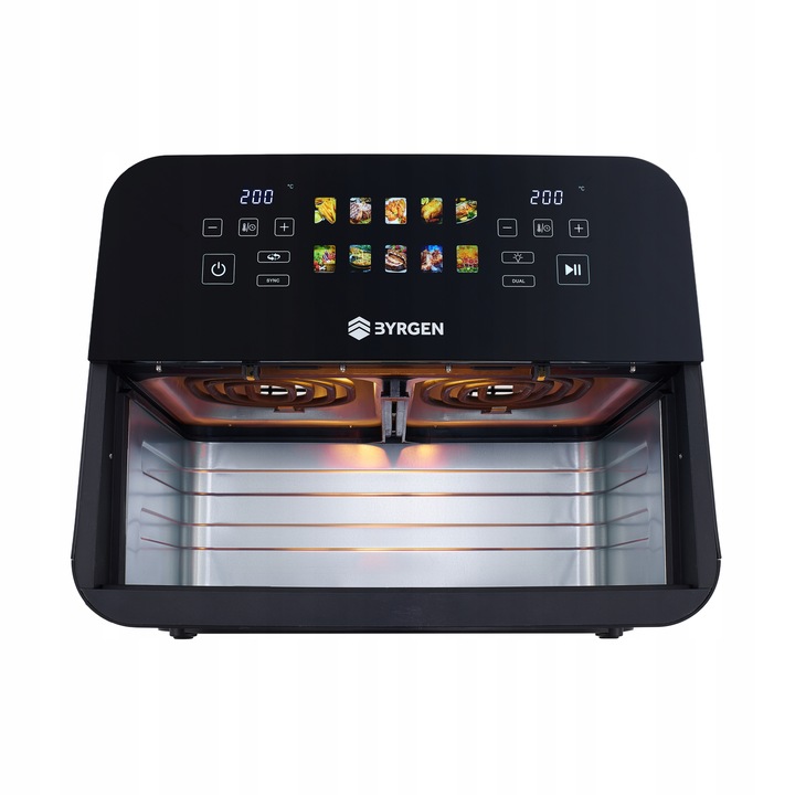 Frytkownica Beztłuszczowa Air Fryer BYRGEN 9L dwukomorowa 2400W