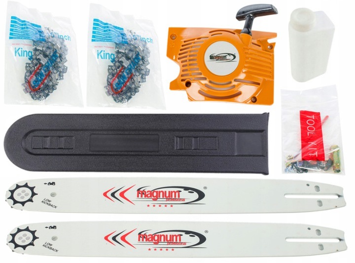 PIŁA SPALINOWA PILARKA ŁAŃCUCHOWA do DRZEWA 5.2KM 2x PROWADNICA ŁAŃCUCH