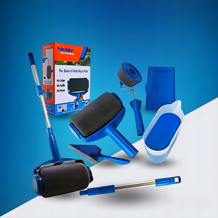 WAŁEK DO MALOWANIA SCIAN NIEKAPIĄCY UNIWERSALNY WAŁKI ZESTAW 5w1