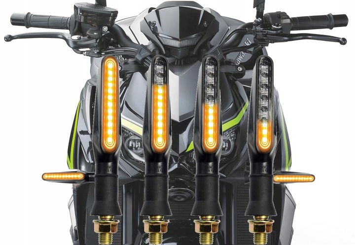 4x KIERUNKOWSKAZY 12 LED MOTOCYKL QUAD MIGACZ KIERUNKI DYNAMICZNE PŁYWAJĄCE