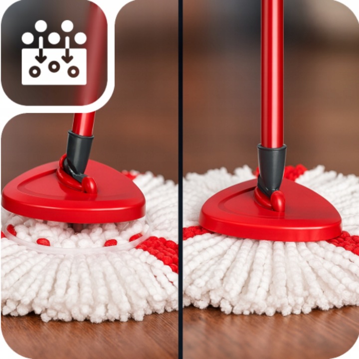 6 x WKŁAD DO MOPA OBROTOWEGO TURBO ZAMIENNIK Vileda KOŃCÓWKA CHŁONNY ZAPAS