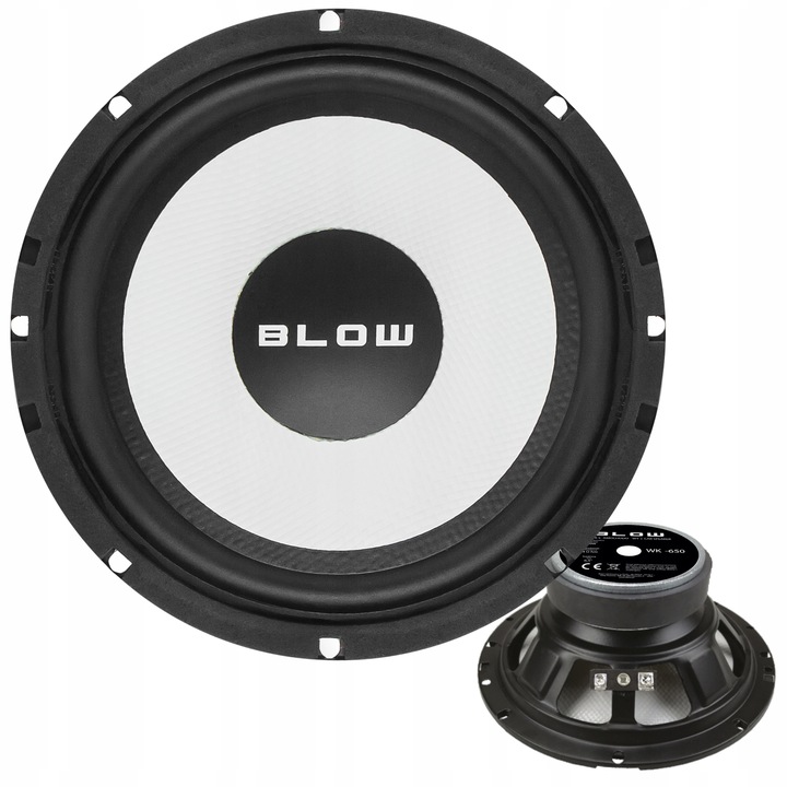 2x MOCNY GŁOŚNIK SAMOCHODOWY BASOWY WOOFER BLOW 140W 165mm 16,5cm 6.5"