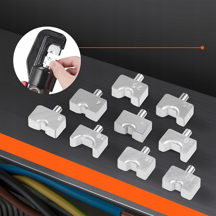 ZACISKARKA DO TULEJEK PRASKA DO KABLI SZEŚCIOKĄTNA HYDRAULICZNA +