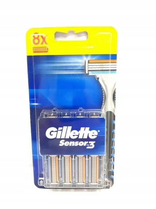 Gillette Blue 3 sensor wkłady ostrza 8 szt