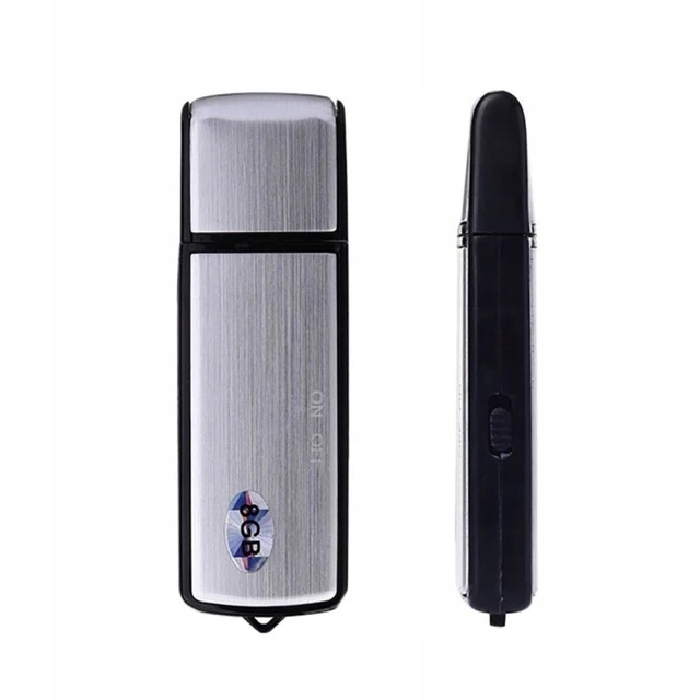 Profesjonalny MINI Dyktafon Cyfrowy PENDRIVE Podsłuch Szpiegowski SPY