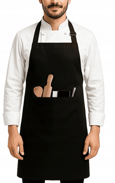 FARTUCH FARTUSZEK KUCHENNY Czarny GASTRONOMIA