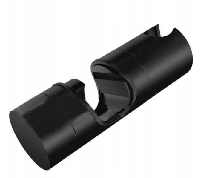 Uchwyt na słuchawkę do drążka prysznicowego M22-25 CZARNY