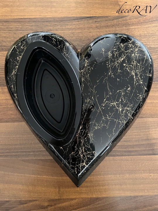 SERCE na Grób RÓŻNE KOLORY Podstawa na Stroik Wzór Marmur Kompozycja