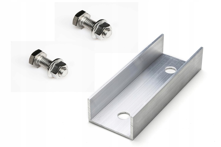 PROFIL Aluminiowy Montażowy 40x40 Paneli Fotowoltaika SZYNA 250 cm 2,5m