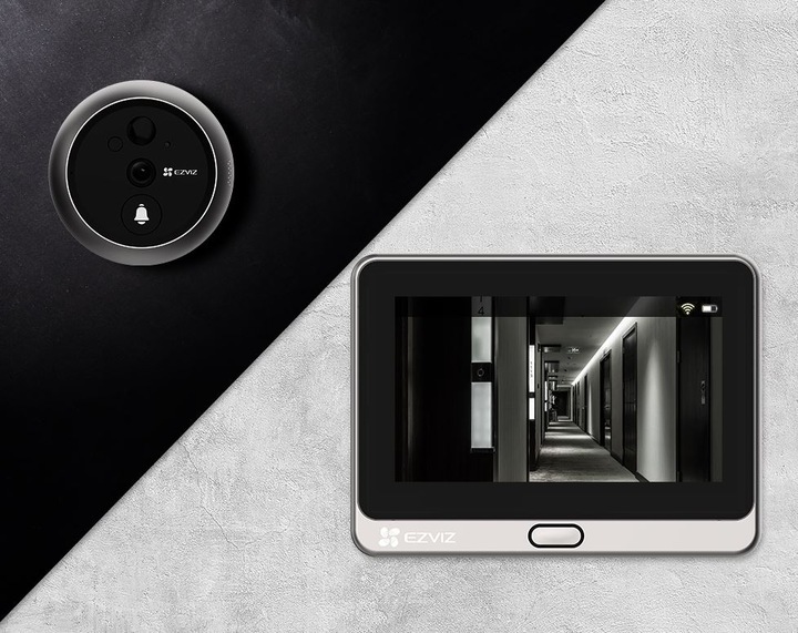 Wizjer EZVIZ DP2 2K dotykowy WiFi Wizjer z Kamerą i Dzwonkiem Judasz