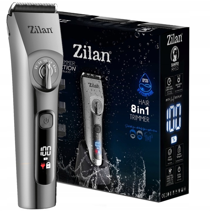 MASZYNKA DO STRZYŻENIA TRYMER DO BRODY CIAŁA BEZPRZEWODOWA WODOODPORNA