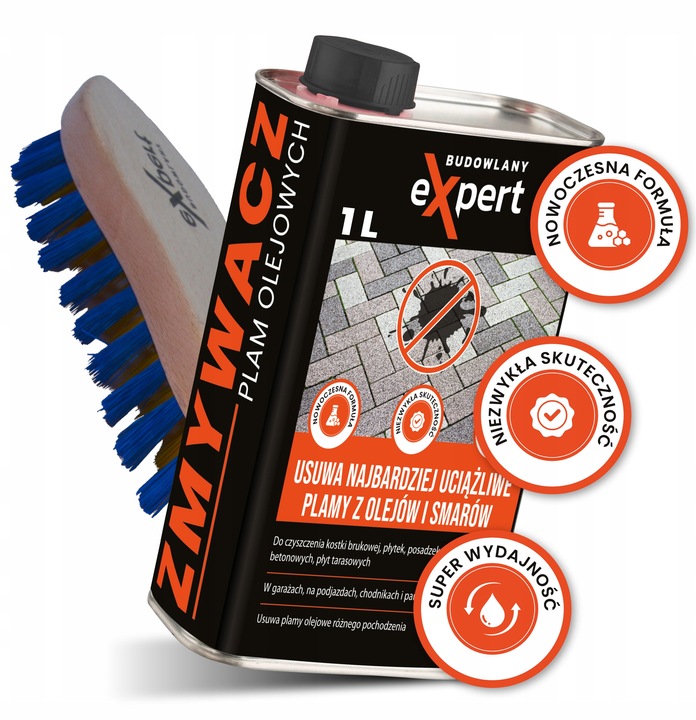 ZMYWACZ DO USUWANIA CIĘŻKICH PLAM OLEJU OLEJOWYCH Z KOSTKI BRUKOWEJ BRUKU