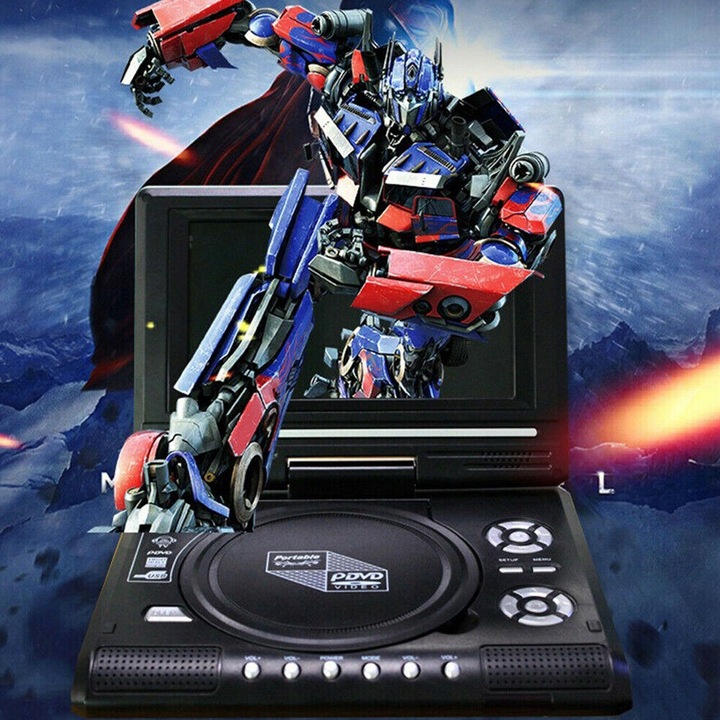 ODTWARZACZ DVD PRZENOŚNY SAMOCHODOWY USB KONSOLA